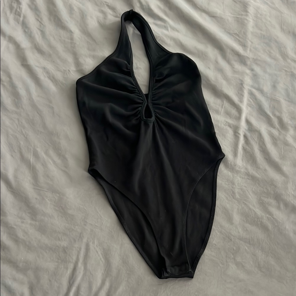 Zara Black Halter Bodysuit
